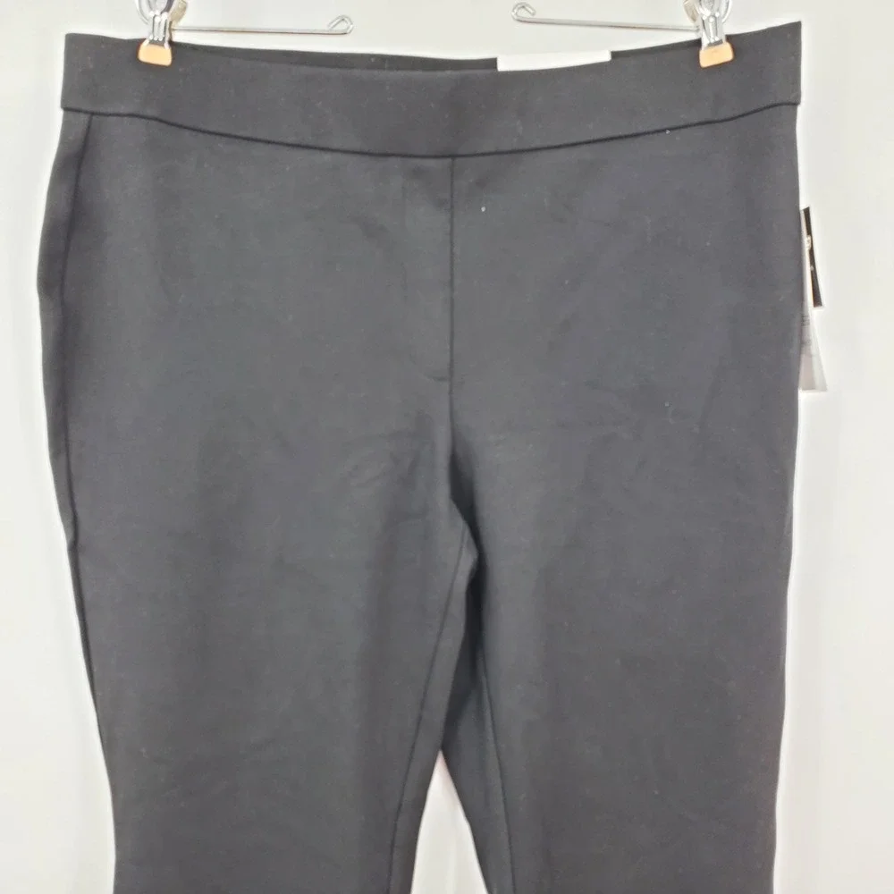 NWT Rafaella The Boot High Rise Slimming Bootcut Pants Black Plus 1X Career